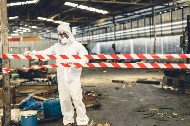 Professional Hoarding Cleanup technician working in Palm City, FL
